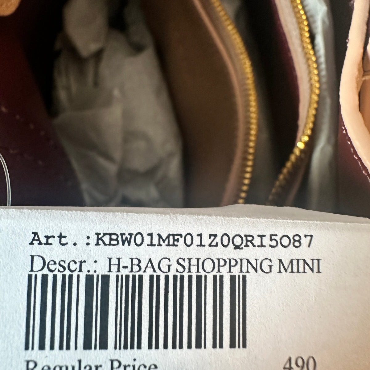 H-Bag Shopping Mini Leather Tote - Beige