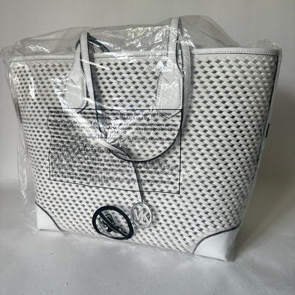Eva Woven Large Tote - Optic White