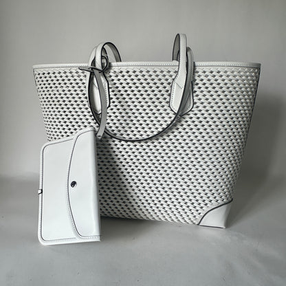 Eva Woven Large Tote - Optic White