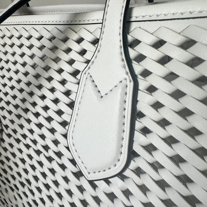 Eva Woven Large Tote - Optic White
