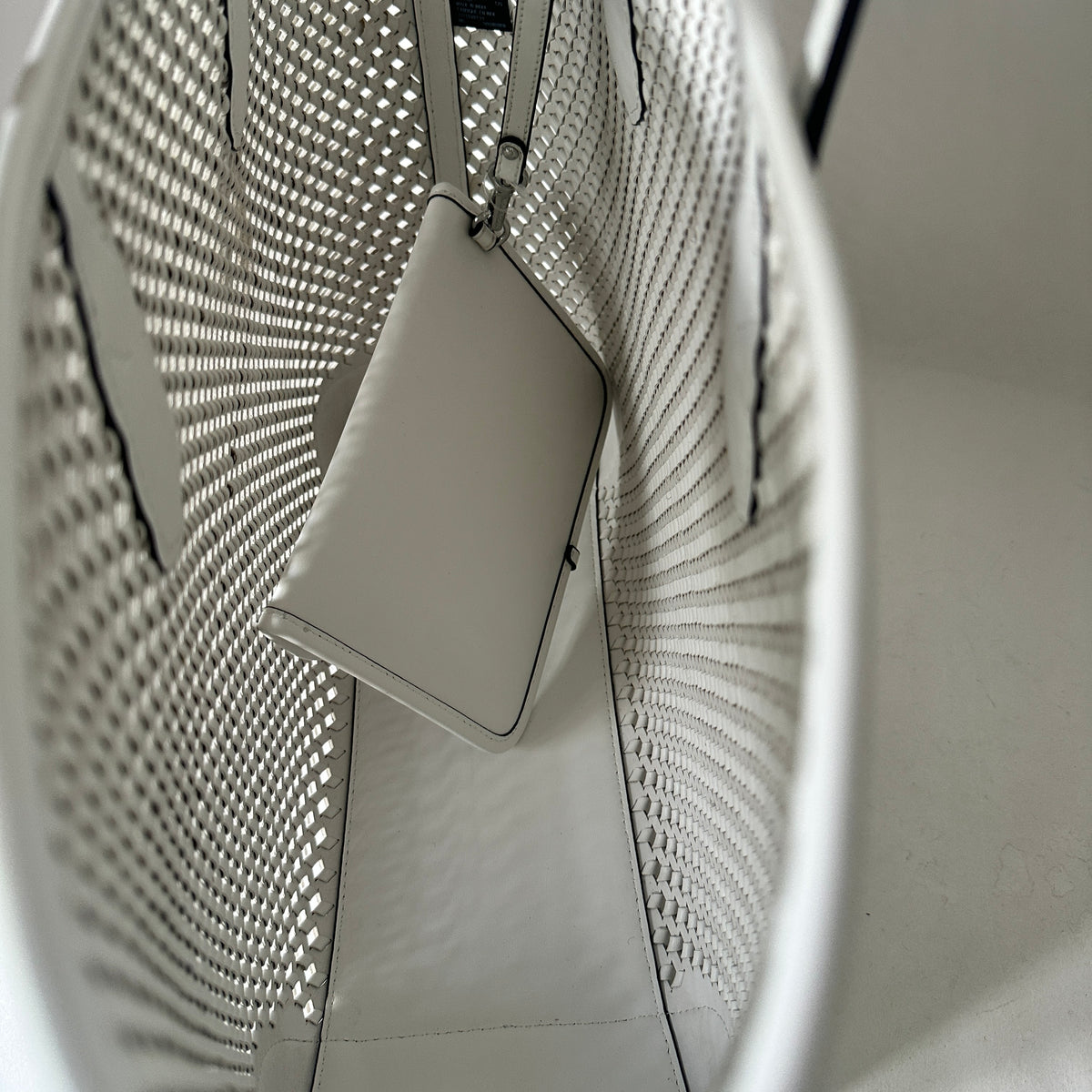 Eva Woven Large Tote - Optic White