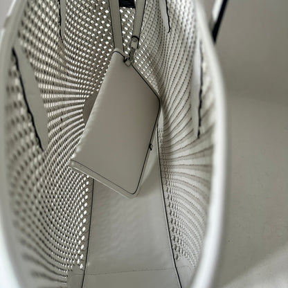 Eva Woven Large Tote - Optic White
