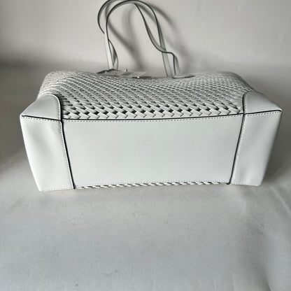 Eva Woven Large Tote - Optic White