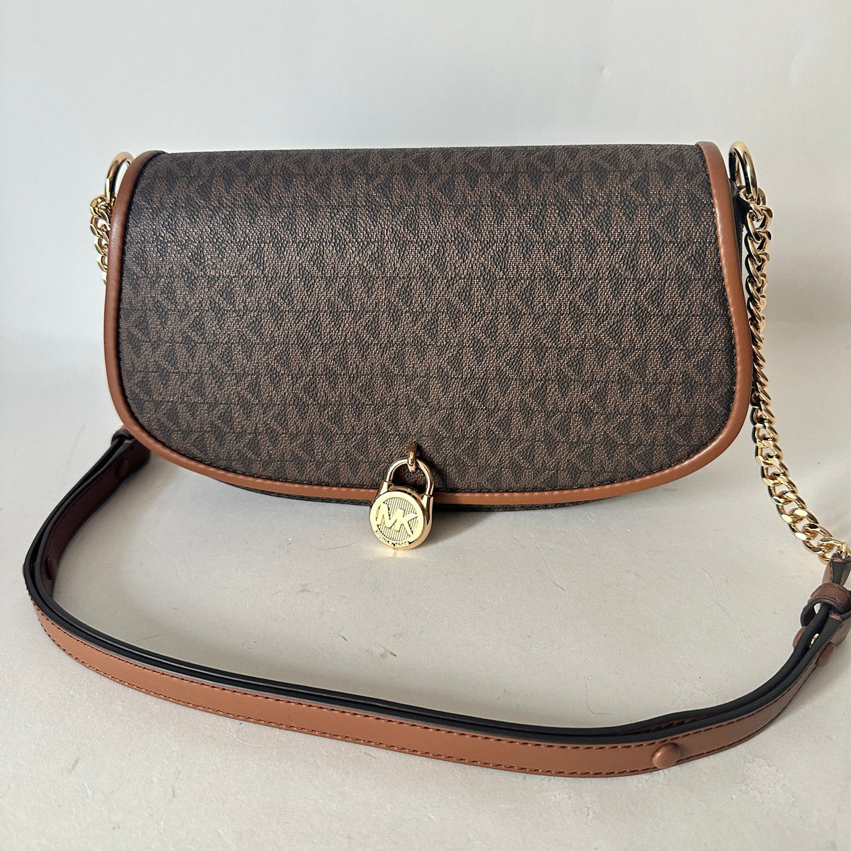 Mila Sling Messenger - Monogram - Brown