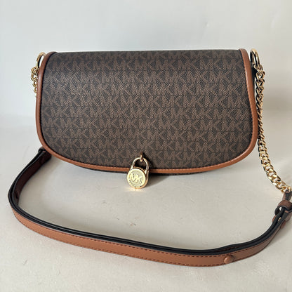 Mila Sling Messenger - Monogram - Brown