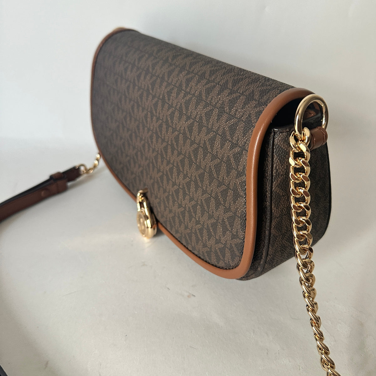 Mila Sling Messenger - Monogram - Brown