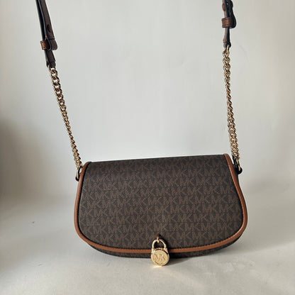 Mila Sling Messenger - Monogram - Brown