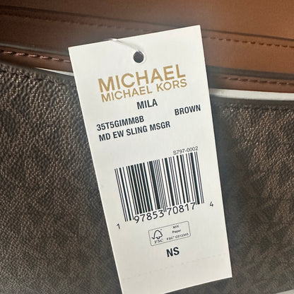 Mila Sling Messenger - Monogram - Brown