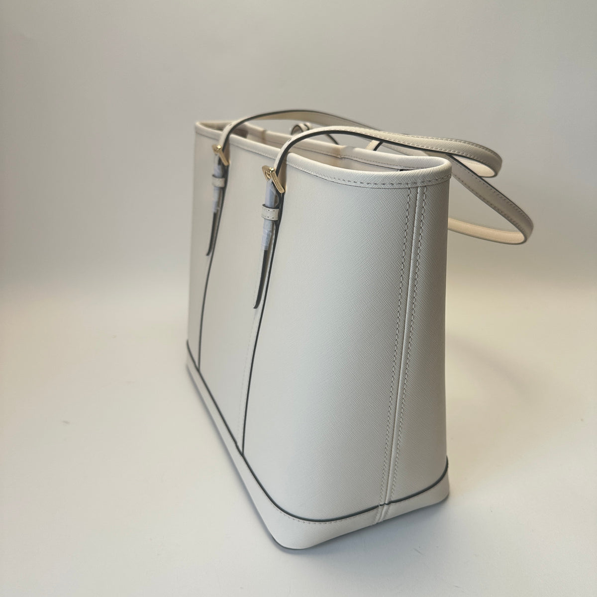 Jet Set Travel Large Shoulder Tote - Light Cream
