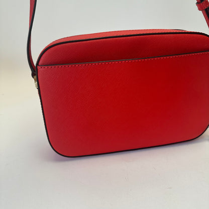 Jet Set Item Large Zip Chain Crossbody - Bright Red