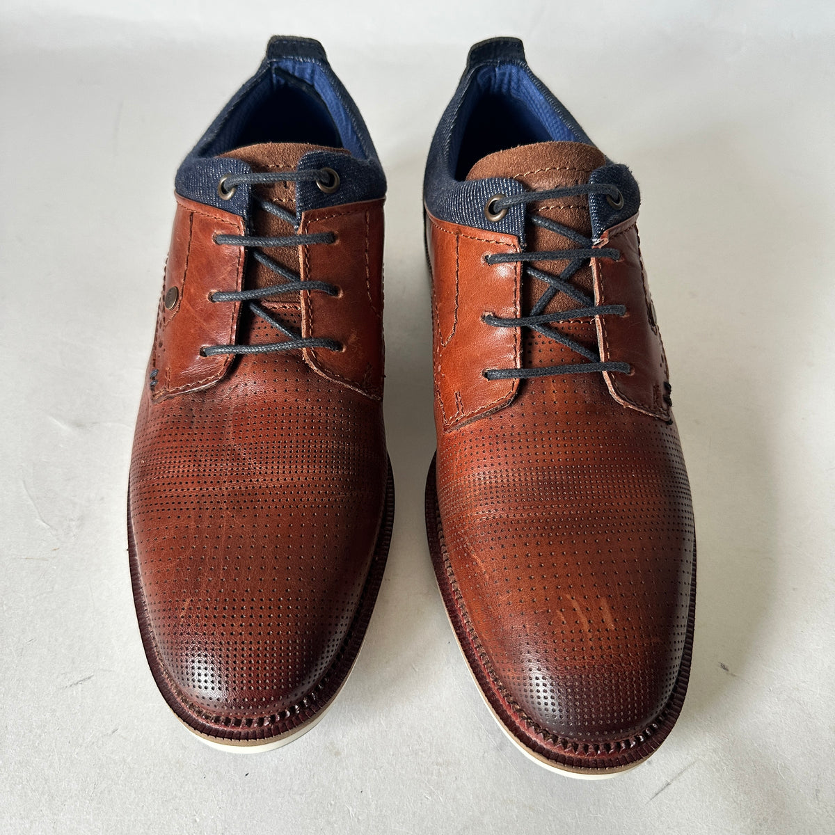 Oxfords - Brown & Blue Trim - EU 41