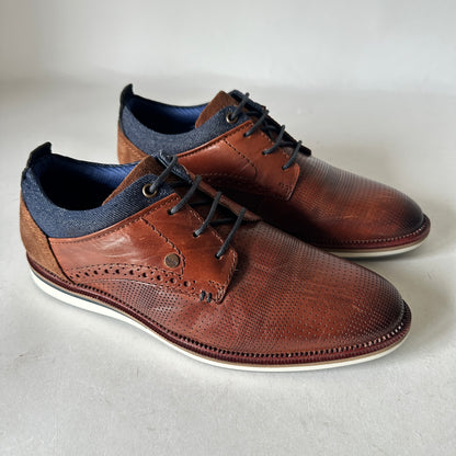 Oxfords - Brown & Blue Trim - EU 41