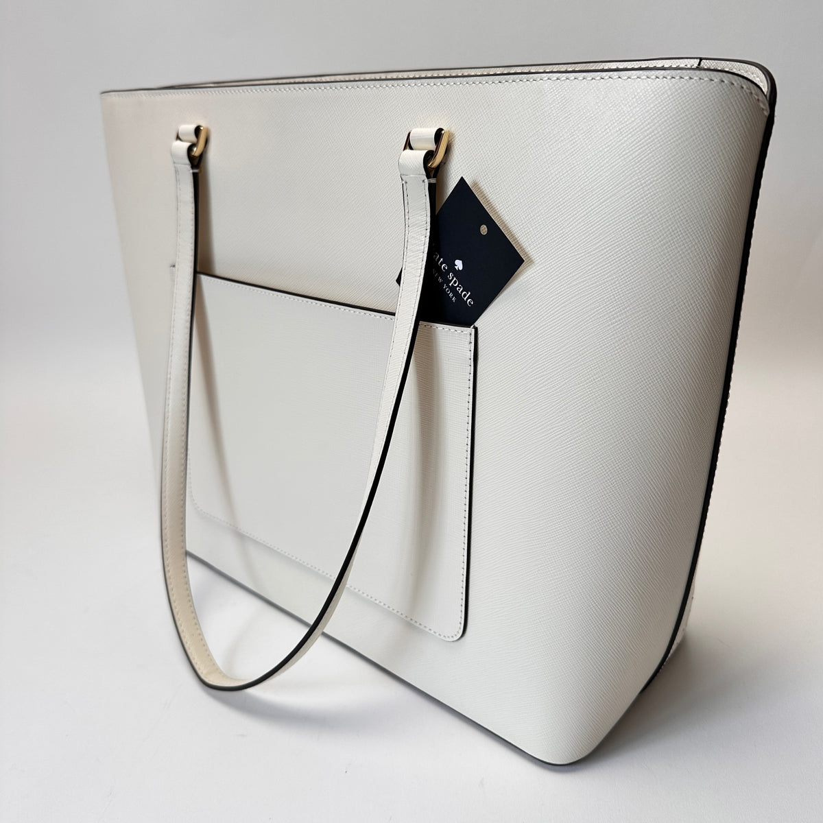 Perforated Perfect Tote Bag white butterfly