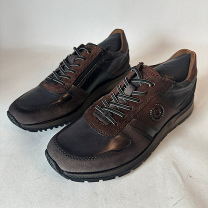 Hand-Finished Sneakers - Brown Dark Grey - EU 44
