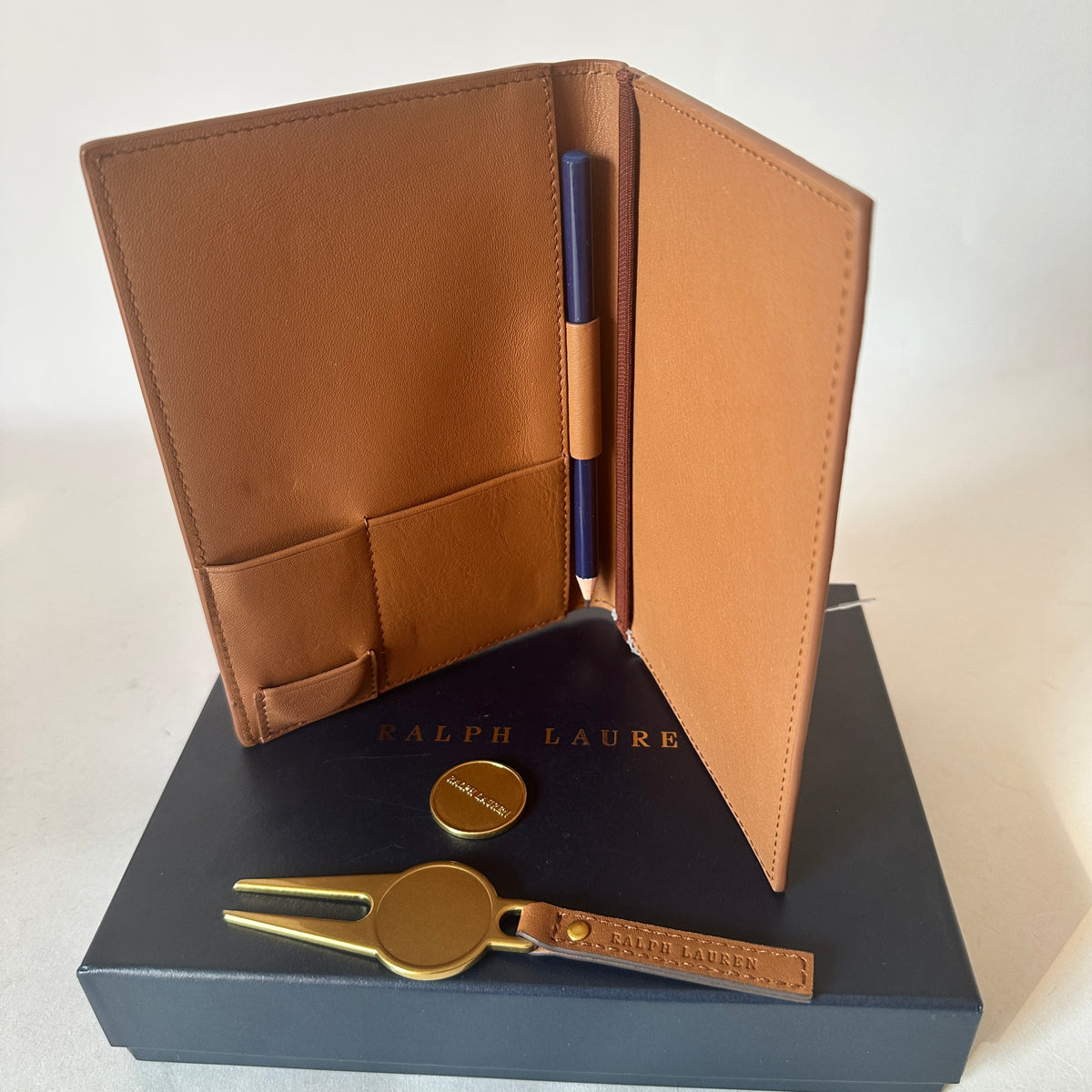 Buckley Golf Gift Set - Light Brown Gold