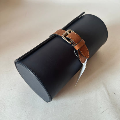 Toledo Watch Roll - Navy Brown