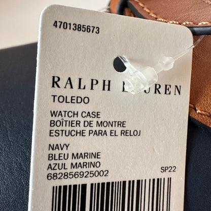 Toledo Watch Roll - Navy Brown
