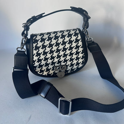 Tanner Crossbody - Black & White