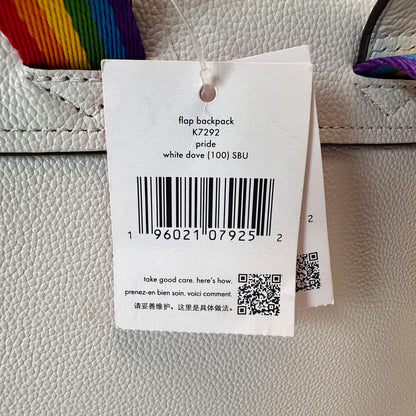 Flap Backpack Pride white dove