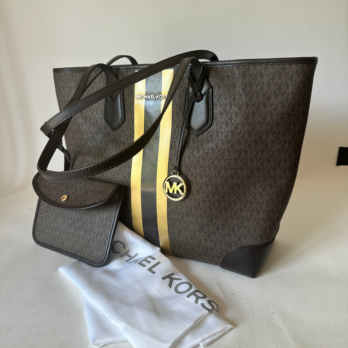 Eva Large Shopping Tote - Brown Gold