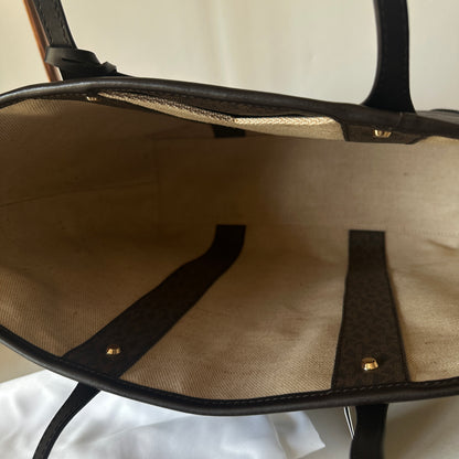 Eva Large Shopping Tote - Brown Gold