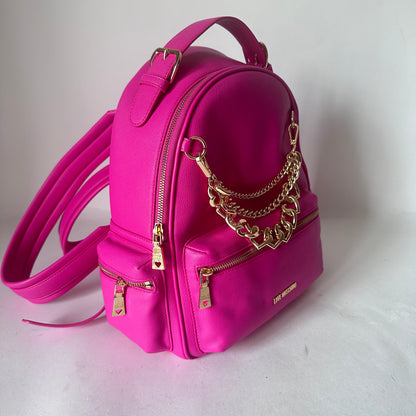 Love Moschino Gold Chain-Detail Backpack - Pink