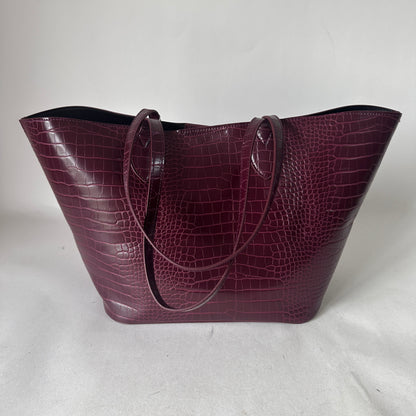 Cavalli Class - Croco-Embossed Shopper Bag - Rosewood