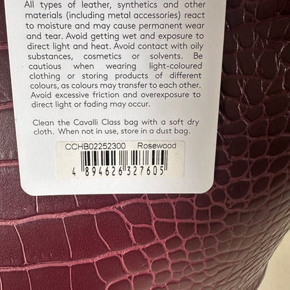 Cavalli Class - Croco-Embossed Shopper Bag - Rosewood