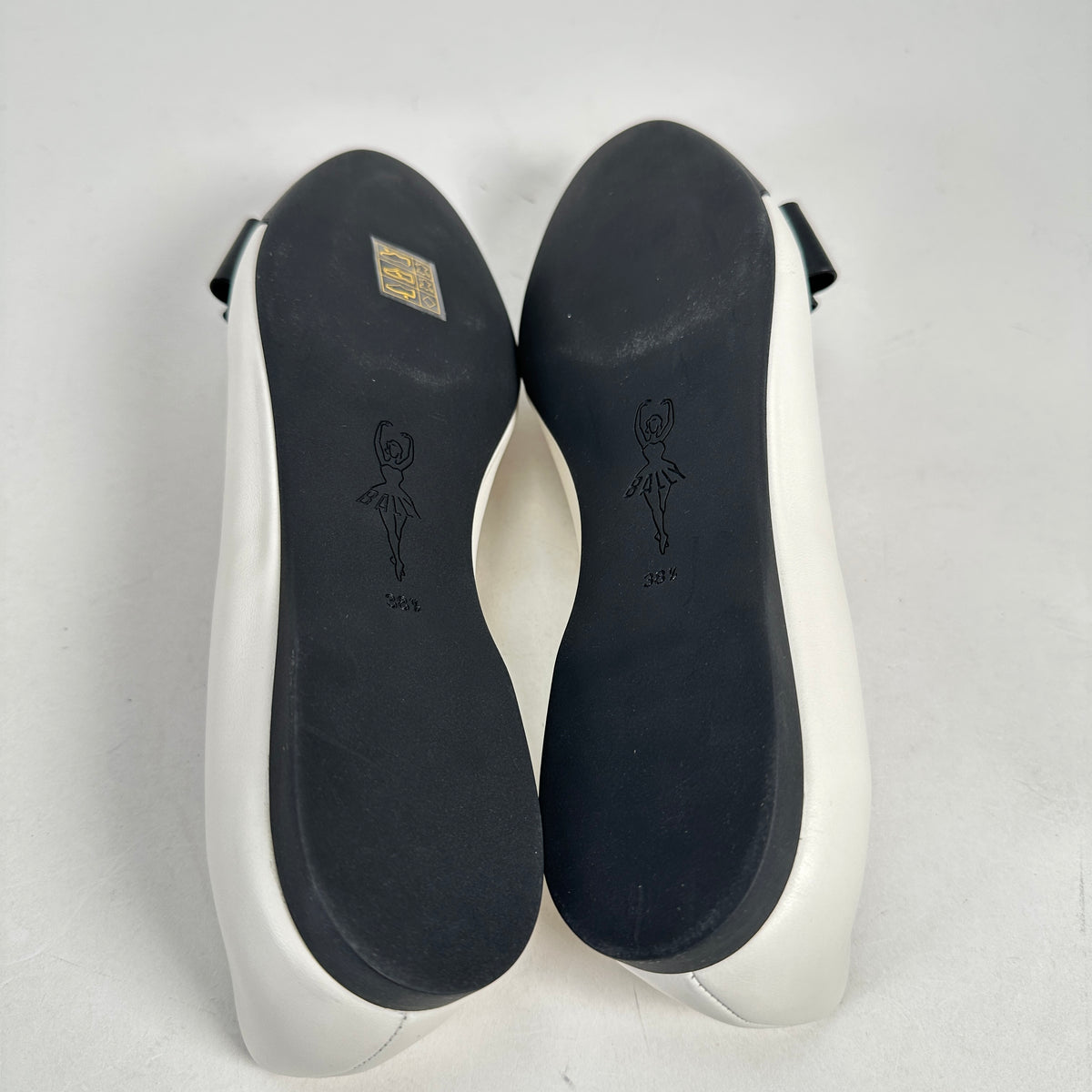 Yris Ballerinas - White/Black - EU 37.5