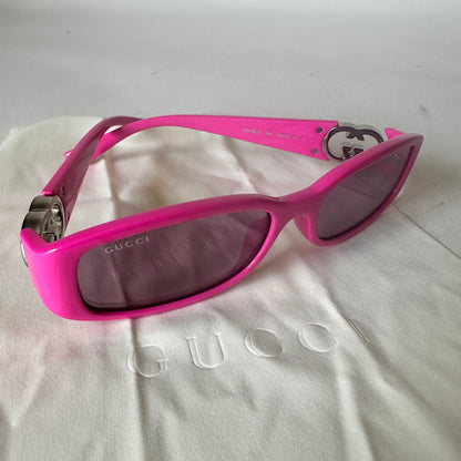 Sunglasses with GG Logo - Pink
