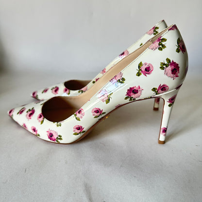 Rose Bianco Pumps - White Floral - EU 40