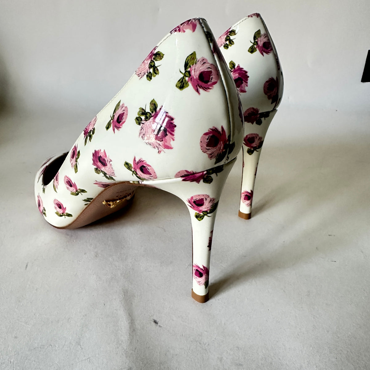 Rose Bianco Pumps - White Floral - EU 40