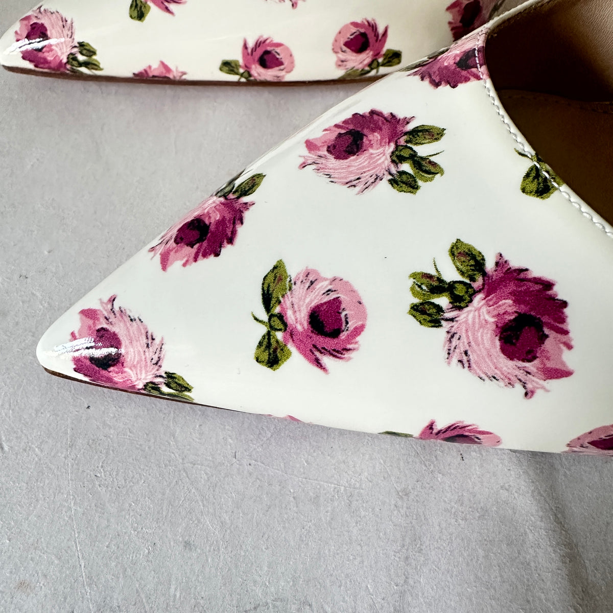 Rose Bianco Pumps - White Floral - EU 40