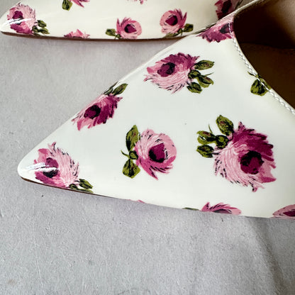 Rose Bianco Pumps - White Floral - EU 40