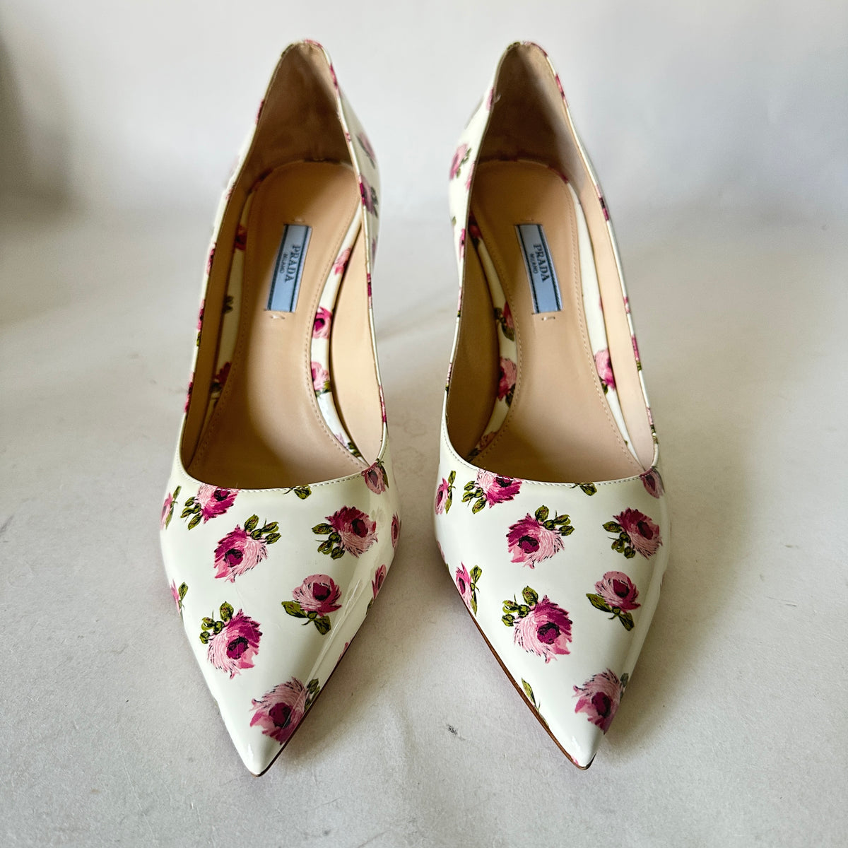 Rose Bianco Pumps - White Floral - EU 40