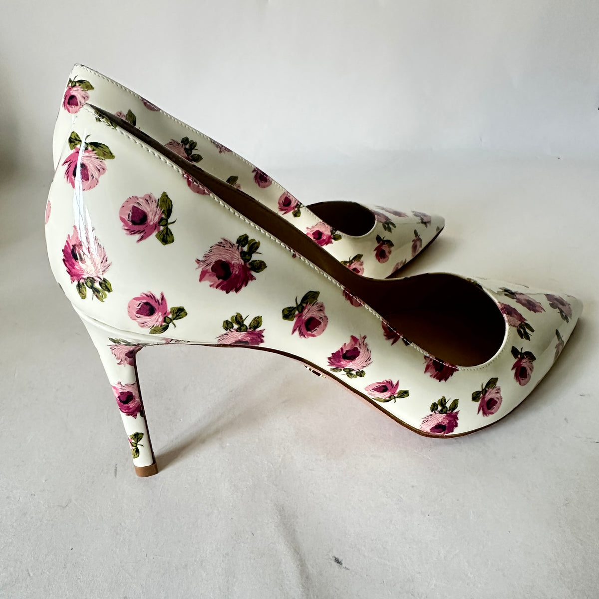 Rose Bianco Pumps - White Floral - EU 40