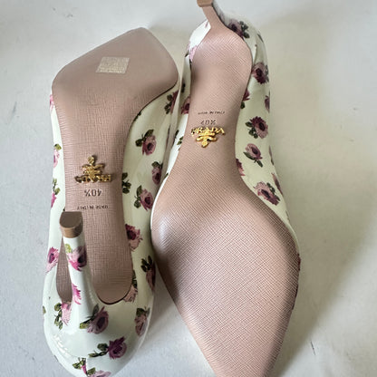 Rose Bianco Pumps - White Floral - EU 40