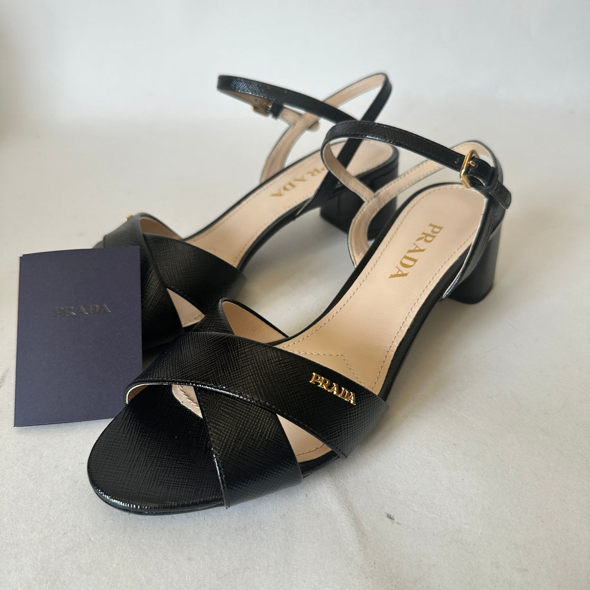 Ankle-Strap Sandals - Black - EU 39.5