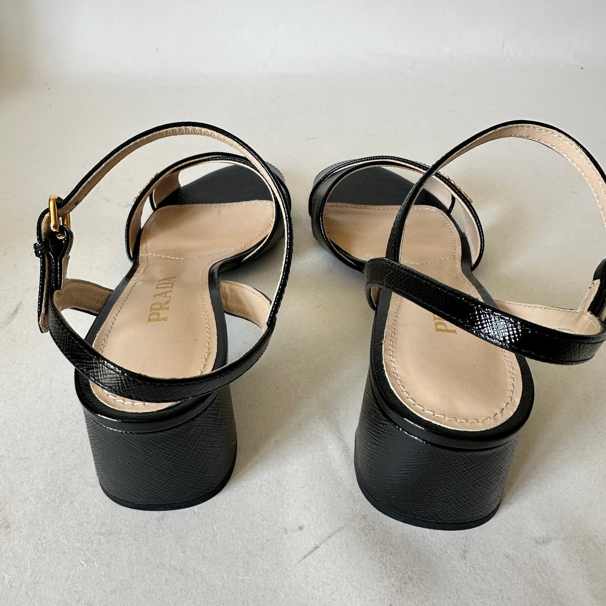 Ankle-Strap Sandals - Black - EU 39.5