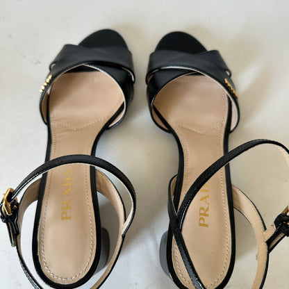Ankle-Strap Sandals - Black - EU 39.5