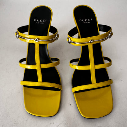 Horsebit Sandals - Yellow - EU 40