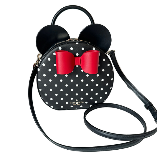 Disney x Kate Spade - Minnie Crossbody black white dots