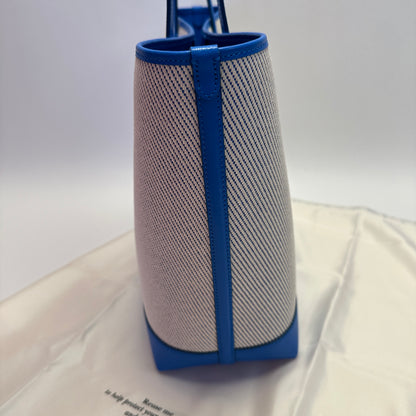 Bleecker Large Canvas Tote blue white