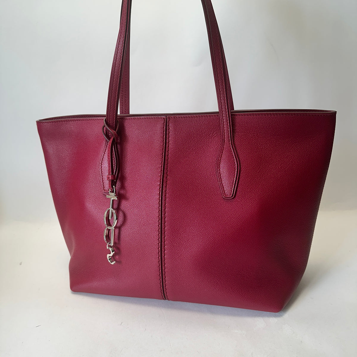 ANQ Shopping Zip Media - Burgundy