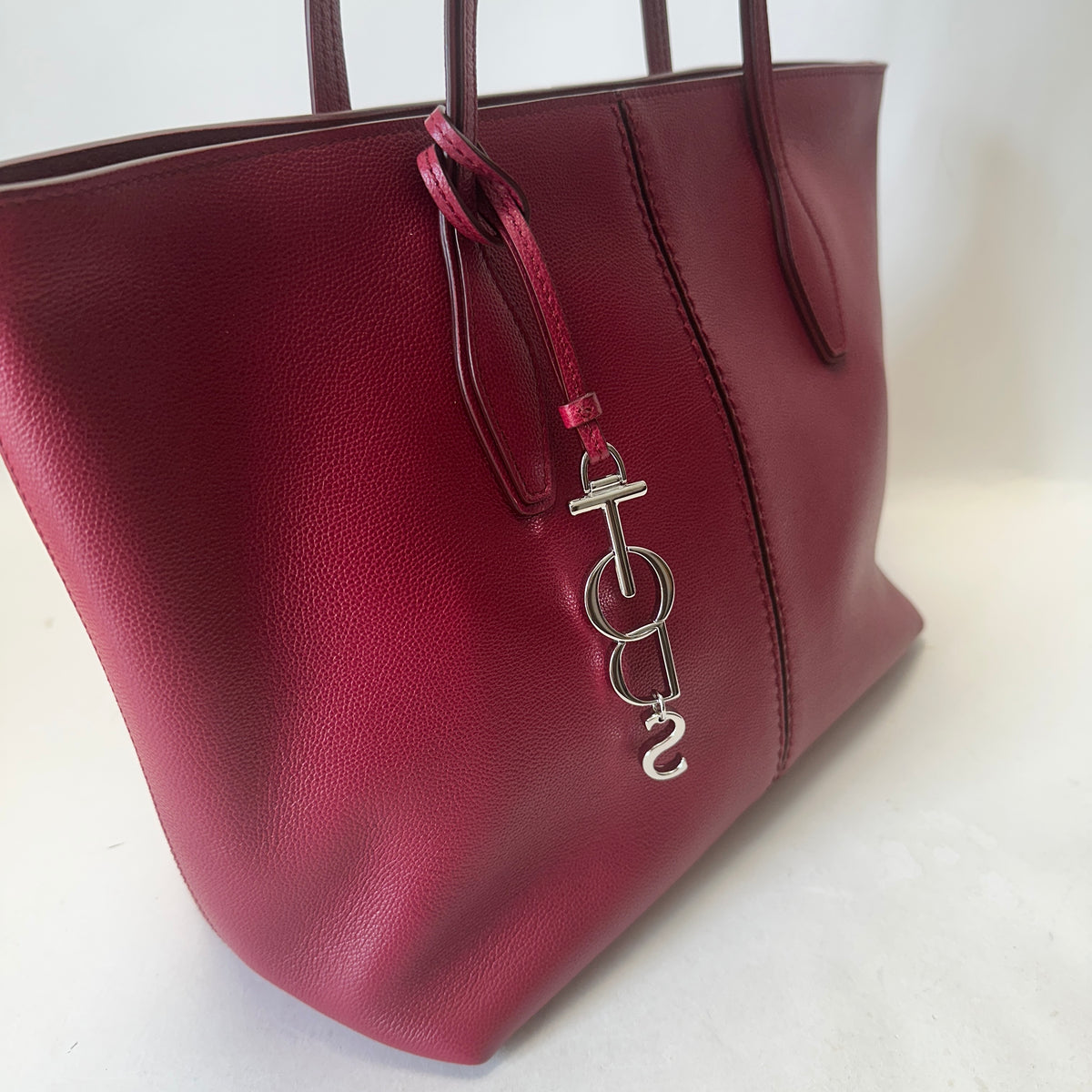 ANQ Shopping Zip Media - Burgundy