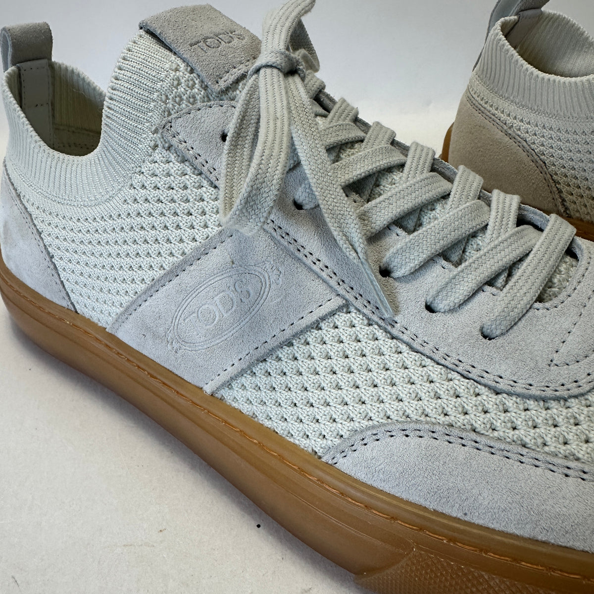 Knitwear Suede Sneakers - White - EU 42.5