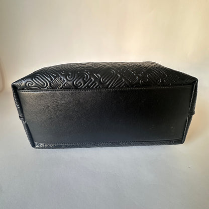 Love Moschino Embossed Logo Satchel - Black