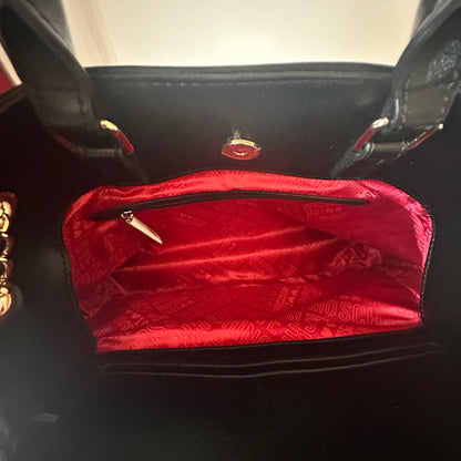 Love Moschino Embossed Logo Satchel - Black