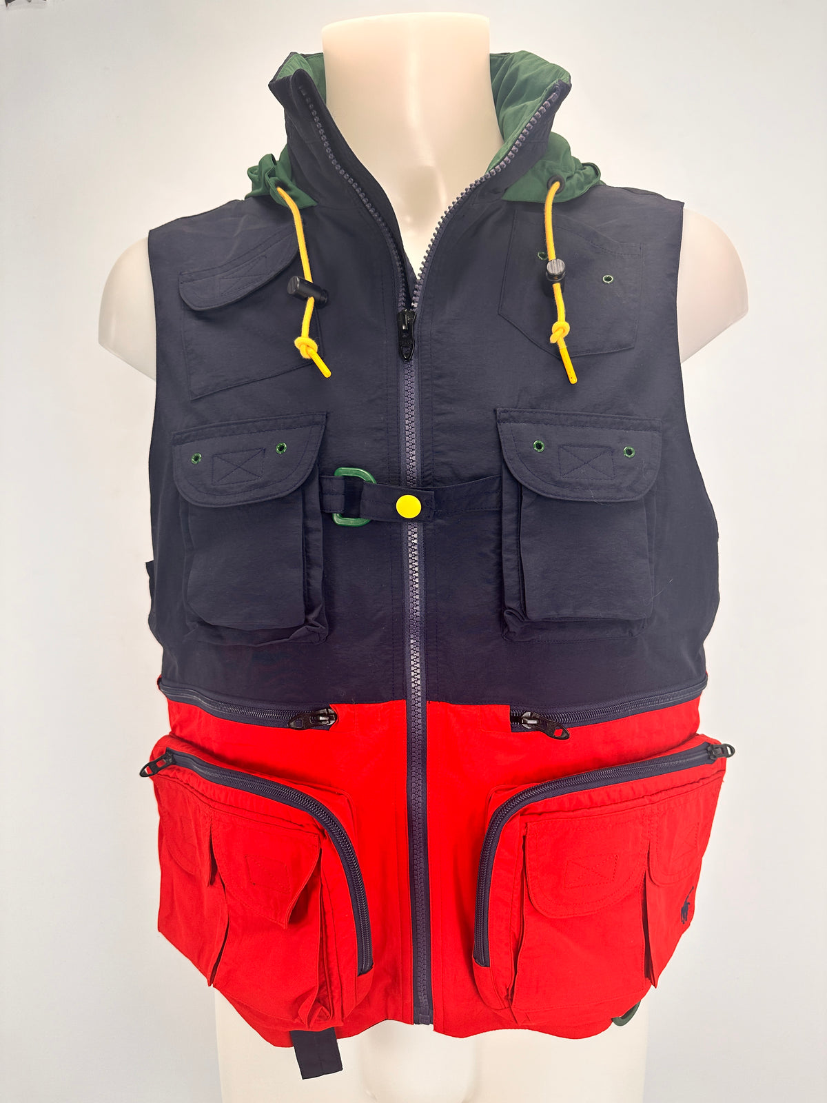 Sleeveless Utility Vest - Color Block - M
