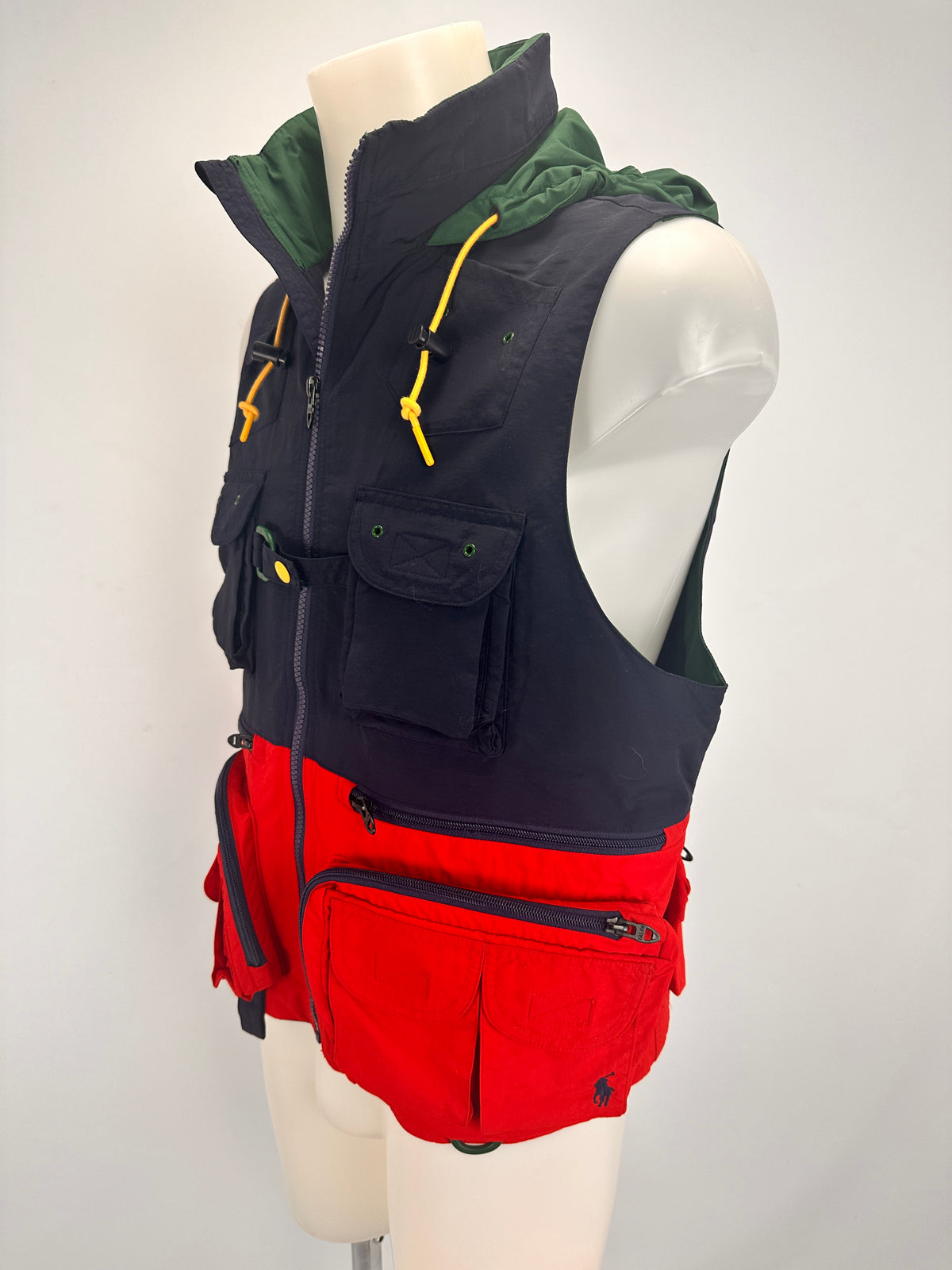 Sleeveless Utility Vest - Color Block - M